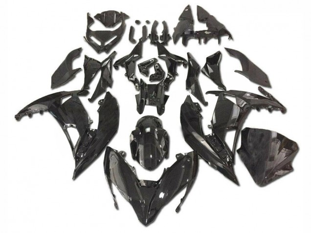 2017-2019 Kawasaki EX650 Motorcycle Fairings - Glossy Black UK