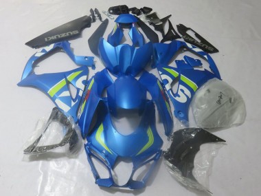 Custom 2017-2025 Suzuki GSXR 1000 Motorcycle Fairings - Blue Lime Green White UK