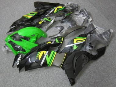 Custom 2019-2022 Kawasaki ZX6R Motorcycle Fairings - Green Black Yellow UK