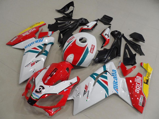 2006-2011 Aprilia RS125 Motorcycle Fairings - White Red Green Yellow UK