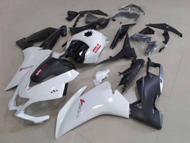 2012-2018 Aprilia RS4 50 125 Motorcycle Fairings - White Matte Black UK