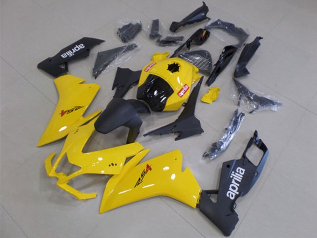 2012-2018 Aprilia RS4 50 125 Motorcycle Fairing - Yellow Matte Black UK