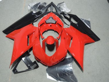 Custom 2007-2014 Ducati 1098 Motorcycle Fairings - Red Black UK