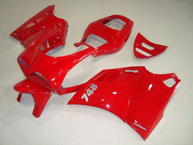 Custom 1993-2005 Ducati 748 Motorcycle Fairings - Red UK