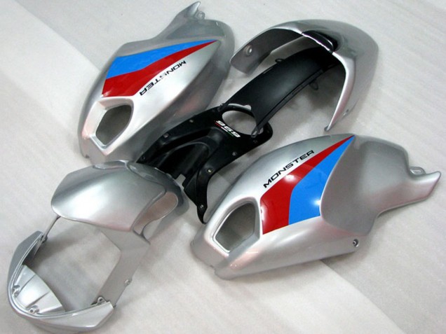 2008-2012 Ducati Monster 696 Motorcycle Fairings - Silver Blue Red UK