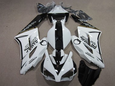 Custom 2004-2005 Honda CBR1000RR Motorcycle Fairings - White Glossy Black Pramac UK