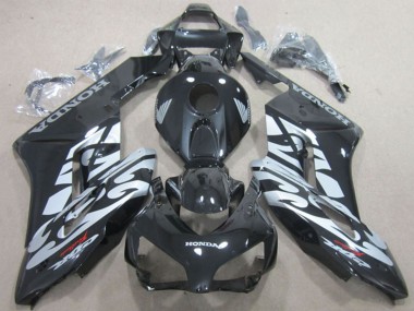 Custom 2004-2005 Honda CBR1000RR Motorcycle Fairings - Glossy Black Silver UK
