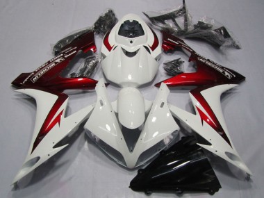 Custom 2004-2005 Honda CBR1000RR Motorcycle Fairings - White Red UK