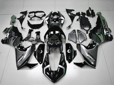 Custom 2017-2023 Honda CBR1000RR Motorcycle Fairings - Silver Glossy Black HRC UK