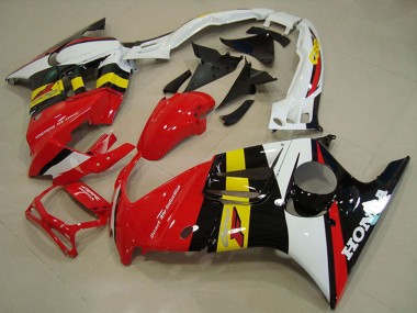 Custom 1995-1996 Honda CBR600 F3 Motorcycle Fairings - White Red Yellow Glossy Black UK