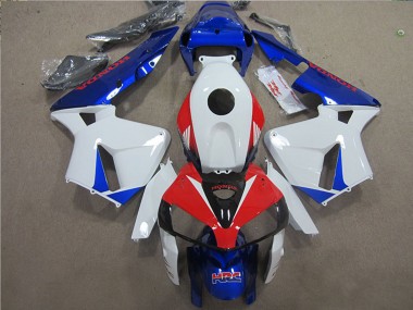 Custom 2005-2006 Honda CBR600RR Bike Fairings - White Red Blue HRC UK