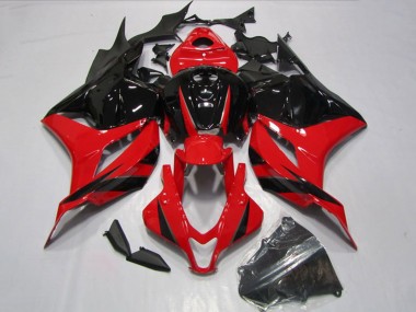 Custom 2009-2012 Honda CBR600RR Motorcycle Fairings Kits - Red Glossy Black UK