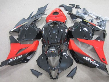 Custom 2009-2012 Honda CBR600RR Bike Fairings - Red Glossy Black UK