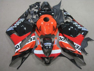 Custom 2009-2012 Honda CBR600RR Full Motorcycle Fairings - Orange White Red Glossy Black Repsol UK