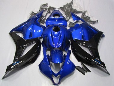 Custom 2009-2012 Honda CBR600RR Motorcycle Fairings - Blue Glossy Black UK