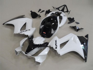 Custom 2002-2013 Honda VFR 800 Motorcycle Fairings - White Glossy Black UK