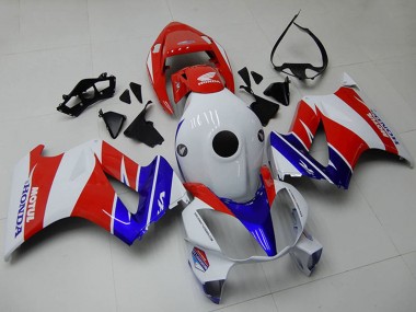 Custom 2002-2013 Honda VFR 800 Motorcycle Fairings - White Red Blue UK