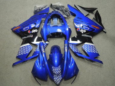 Custom 2004-2005 Kawasaki ZX10R Motorcycle Fairings - Blue Touch4 UK