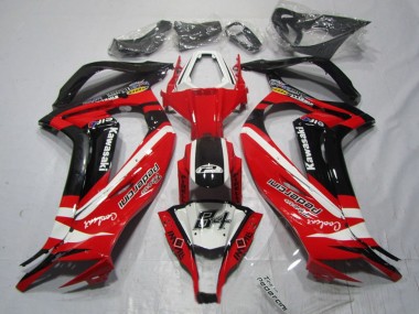 Custom 2011-2015 Kawasaki ZX10R Motorcycle Fairings - White Red Black Pedercini UK