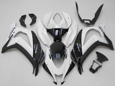 Custom 2016-2020 Kawasaki ZX10R Motorcycle Fairings - White Black Green UK