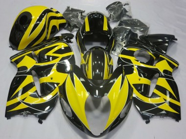 Custom 1996-2007 Suzuki GSXR 1300 Motorcycle Fairings - Yellow Black UK