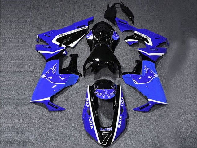 2017-2024 Honda CBR1000RR Motorcycle Fairings - Blue White Glossy Black Bull UK