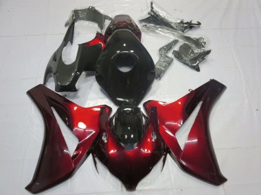 Custom 2008-2011 Honda CBR1000RR Motorcycle Fairings - Candy Red Black UK