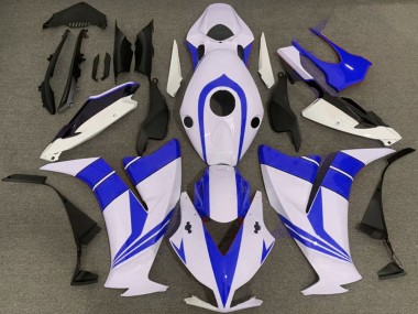Custom 2012-2016 Honda CBR1000RR Motorcycle Fairings - White Blue UK
