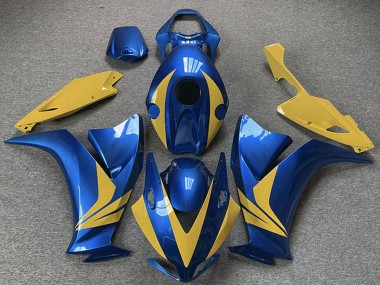 Custom 2012-2016 Honda CBR1000RR Motorcycle Fairings - Blue Yellow UK