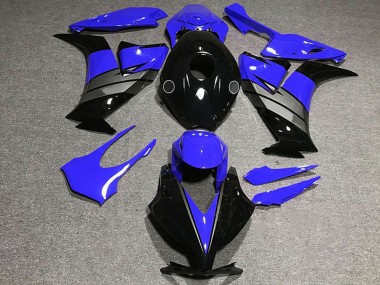 Custom 2012-2016 Honda CBR1000RR Motorcycle Fairings - Blue Grey Glossy Black UK