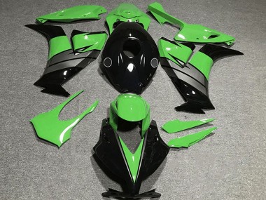 Custom 2012-2016 Honda CBR1000RR Motorcycle Fairings - Green Grey Glossy Black UK