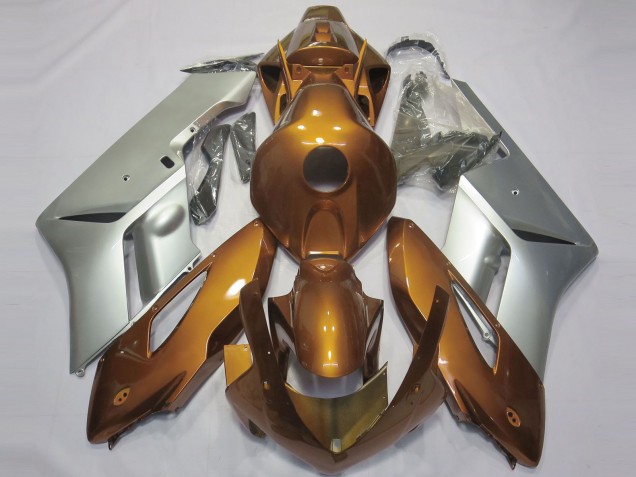 2004-2005 Honda CBR1000RR Motorcycle Fairings - Silver Gold UK