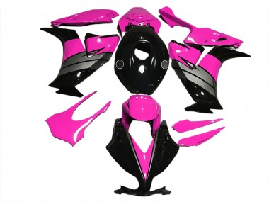 Custom 2012-2016 Honda CBR1000RR Motorcycle Fairings - Pink Grey Glossy Black UK