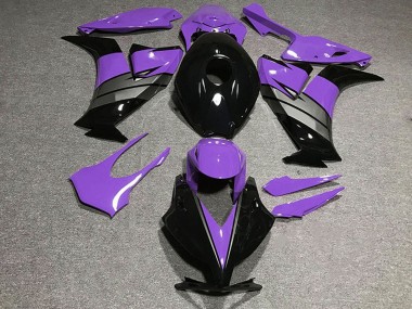 Custom 2012-2016 Honda CBR1000RR Motorcycle Fairings - Purple Grey Glossy Black UK