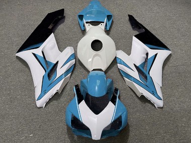 Custom 2004-2005 Honda CBR1000RR Motorcycle Fairings - Light Blue White Glossy Black UK