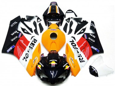 Custom 2004-2005 Honda CBR1000RR Motorcycle Fairing Kits - Orange White Red Glossy Black Repsol UK