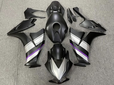 Custom 2012-2016 Honda CBR1000RR Motorcycle Fairings - Silver Purple Matte Black UK
