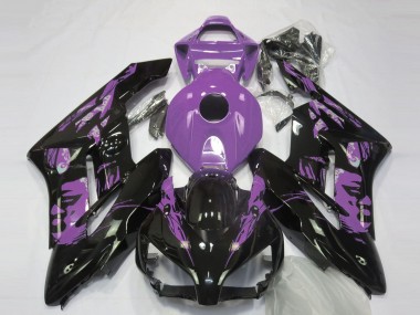 Custom 2004-2005 Honda CBR1000RR Motorcycle Fairings - Light Purple Glossy Black Le Mis UK