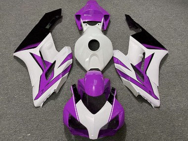 Custom 2004-2005 Honda CBR1000RR Motorcycle Fairings - White Purple Glossy Black UK