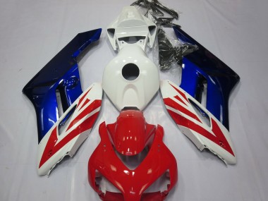 Custom 2004-2005 Honda CBR1000RR Motorcycle Fairings - White Red Blue UK
