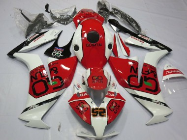 Custom 2012-2016 Honda CBR1000RR Motorcycle Fairings - White Red Go&Fun UK