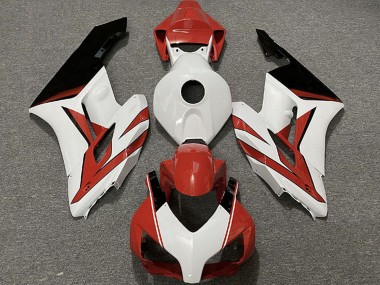 Custom 2004-2005 Honda CBR1000RR Motorcycle Fairings - White Red Glossy Black UK