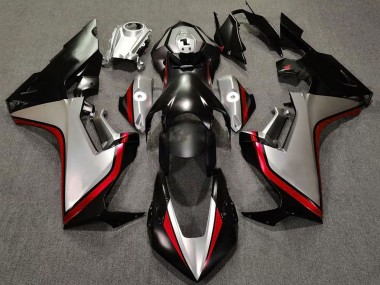 Custom 2017-2023 Honda CBR1000RR Motorcycle Fairings - Silver Red Glossy Black UK