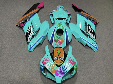 Custom 2004-2005 Honda CBR1000RR Motorcycle Fairings - Teal Blue Orange Pink Black Shark UK