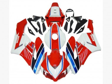 Custom 2004-2005 Honda CBR1000RR Motorcycle Fairings - White Red Blue Black Motul UK