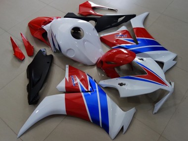 Custom 2012-2016 Honda CBR1000RR Motorcycle Fairings - White Red Blue UK