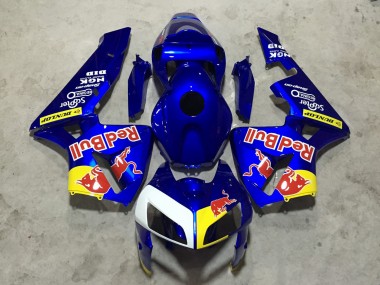 Custom 2005-2006 Honda CBR600RR Motorcycle Fairings - Blue Red Bull UK