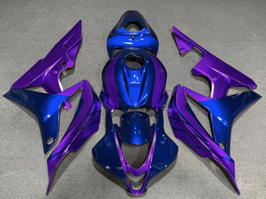 Custom 2007-2008 Honda CBR600RR Motorcycle Fairings - Blue Purple UK