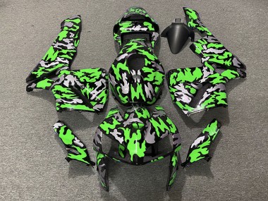 Custom 2005-2006 Honda CBR600RR Motorcycle Fairings - Camouflage Green UK