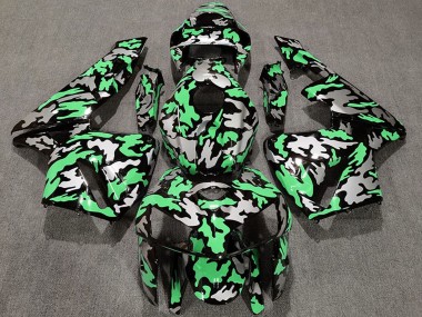 Custom 2005-2006 Honda CBR600RR Motorcycle Fairings - Camouflage Light Green UK